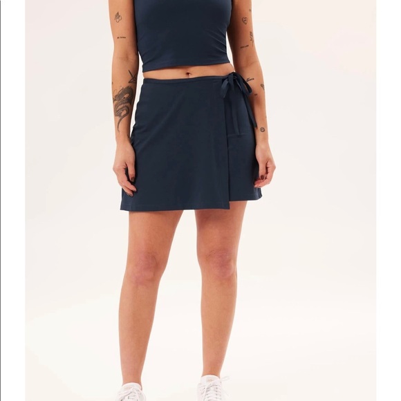 girlfriend collective | Skirts | Nwt Ivory Weekend Wrap Skort | Poshmark